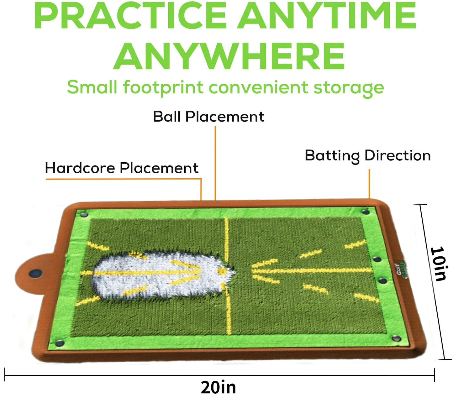 (Hot Sale-65% OFF)Brivibe™ Golf Training Mat For Swing Detection Batting